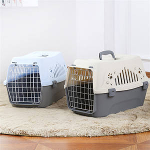 กรงพลาสติกขนส่งทางอากาศแบบพกพาขนาดเล็กระบายอากาศได้ดีใส่สบายสำหรับสัตว์เลี้ยงกรงสุนัขสำหรับใส่สัตว์เลี้ยง - Product Image 3