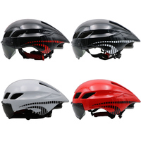 Casque de vélo pour homme RIDERACE avec lunettes, casque de vélo de route VTT moulé intégralement avec lunettes, ultraléger, Casco Ciclismo