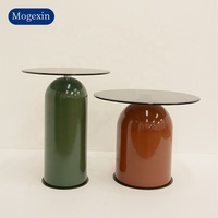 Meubles de maison modernes de luxe nordiques Table d'appoint en verre de salon Ensemble de tables basses élégantes