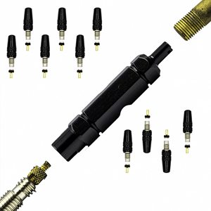Kit d'outils de démontage de valve française pour vélo, ensemble de 21 pièces pour réparation et remplacement de valve tubeless pour VTT et vélo de route - Product Image 3