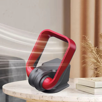 Chauffage d'appoint portable de nouvelle conception avec 3 vitesses, chauffage électrique sans lame, ventilateur mini purificateur d'air chaud pour petits appartements