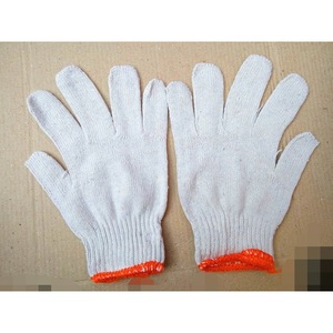Guantes de hilo de algodón blancos hasta la muñeca, guantes de trabajo protectores para uso en bicicleta - Product Image 1