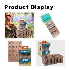 Custom Logo Biodegradable <b>Dog</b> Poop Bags Sustainable Epi Wood Leather <b>Dog</b> Waste Collection Compostable Plastic <b>Dog</b> Poop Pack - Product Image 6