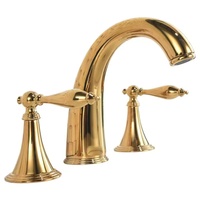 Robinet de lavabo à poser sur le comptoir, 3 trous, mitigeur à double levier, 2 poignées doubles