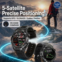 Montre connectée de sport tactique unisexe antichoc pour le camping, avec écran AMOLED 2026 et assistant vocal IA Bixby