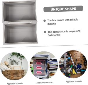 <b>Small</b> Eco-Friendly PP Multifunctional Modern Desktop Storage Box 5kg Capacity Stackable Combination <b>Drawer</b> Organizing Case Desk - Product Image 3