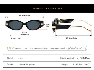 <span class=keywords><strong>Occhiali</strong></span> <span class=keywords><strong>da</strong></span> <span class=keywords><strong>Sole</strong></span> XY280 <span class=keywords><strong>da</strong></span> <span class=keywords><strong>Donna</strong></span> Retrò Trendy di Alta Gamma a Occhio di Gatto Nuova Moda UV400 Anti-Ultravioletti <span class=keywords><strong>Occhiali</strong></span> <span class=keywords><strong>da</strong></span> <span class=keywords><strong>Sole</strong></span> Personalizzati - Product Image 6