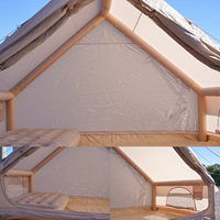 Tente de camping gonflable de 6.3 ㎡ Structure de colonne d'air en tissu Oxford imperméable à l'eau Installation rapide Abri extérieur portable