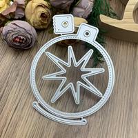 Matrice de découpe et d'embossage circulaire en acier au carbone pour scrapbooking DIY, exclusive transfrontalière, pour loisirs créatifs parent-enfant