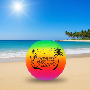 Balón de Voleibol de Playa Arcoíris de 22 cm, PVC, 200 g, para Jugar al Aire Libre - Product Image 3