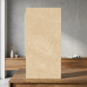 Azulejos de porcelana brillante Fontana Marfil de 800x1600 mm para suelo y pared, diseño de mármol beige cálido de 80x160 cm - Product Image 2