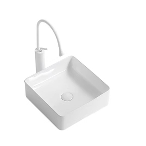 Moulage de lavabos en béton céramique pour consoles, lavabos à poser sur comptoir, armoires de salle de bain, lavabos pour salle de bain principale et cuisine, avec rebord fin - Product Image 1