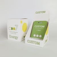 Emballage de tablette au détail personnalisé 1ct/3ct emballage blister de pilules boîte en carton de papier artisanal