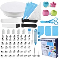 Werksgeliefertes China ZL-66PCS 66-teiliges Edelstahl Spritztüllen-Set Ungiftige Umweltfreundliche Tortendekorationswerkzeuge