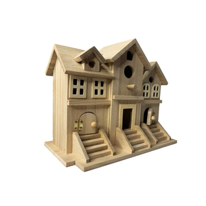 Bằng GỖ CHIM Nhà Cho Hummingbird Lớn Chưa Hoàn Thành Lâu Đài Sparrow Hộp Giống Chim Nhà Bằng Gỗ - Product Image 3