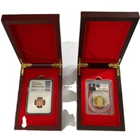 Boîte de protection pour pièce de monnaie NGC PCGS, boîte cadeau en bois de luxe pour pièce de monnaie