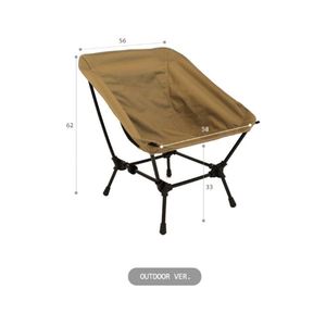 Modern Outdoor Travel <b>Beach</b> Hiking High Back <b>Foldable</b> Moon Chair Portable Breathable Aluminum Alloy Hospital Park Picnic - Product Image 5