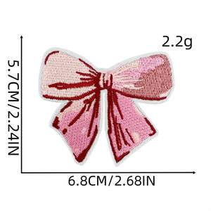 Parche Bordado Termoadhesivo con Diseño <span class=keywords><strong>de</strong></span> Corazón y Estrella, para Maquillaje, Belleza, Princesa, Niña, Color Rosa y Azul, Ideal para Manualidades - Product Image 4