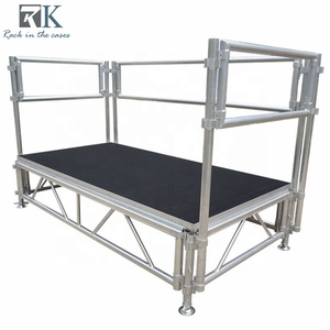 เวทีพกพาแบบพับได้โครงไม้อัดสี่เหลี่ยมสำหรับงานเทศกาลขนาดใหญ่ - Product Image 1