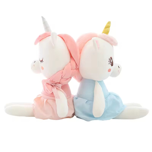 Vendita calda grande bianco <span class=keywords><strong>peluche</strong></span> unicorno giocattolo unicorno morbido Logo personalizzato unicorno <span class=keywords><strong>peluche</strong></span> animali di <span class=keywords><strong>peluche</strong></span> per bambini <span class=keywords><strong>peluche</strong></span> cuscino unicorno - Product Image 2