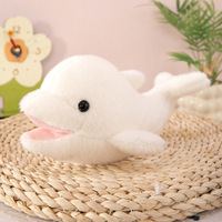 Peluche de dauphin personnalisée avec logo, petite peluche d'animal marin, jouet en peluche ultra doux pour enfants