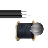 Kabel Fiber Optik Indoor Outdoor Grosir 2 4 Core G657A Single Mode Aerial FTTH Kabel Serat Optik 1 Core 2KM 3KM 4KM Harga