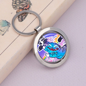 พวงกุญแจโลหะหมุนได้ลายการ์ตูนน่ารักสไตล์อนิเมะ Kpop นักล่าปีศาจ ของขวัญโปรโมชั่น ของเล่นสั่งทำจำนวนมาก ขายดีจากโรงงาน - Product Image 4