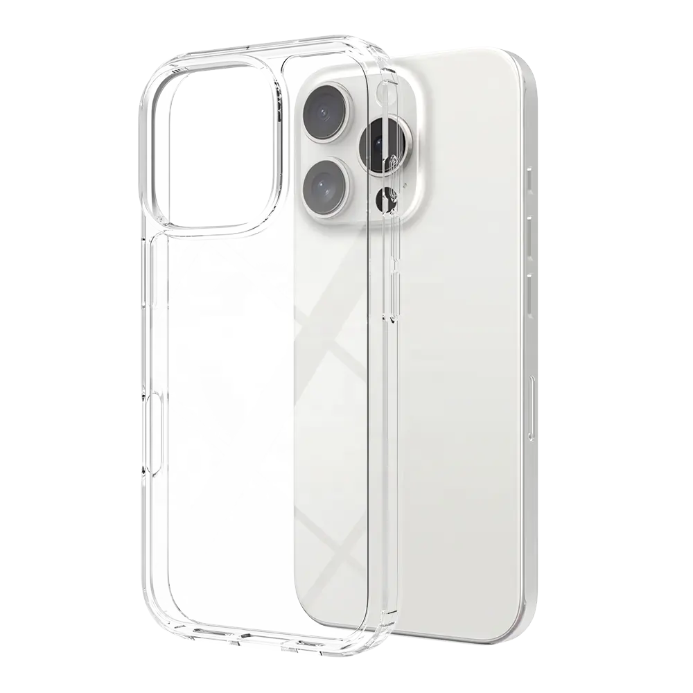 Coque de téléphone transparente transparente pour iPhone 14 15 Pro Max et protecteur d'écran avec protecteur d'objectif de caméra