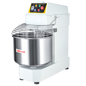 Mélangeur à spirale à vitesse variable pour usage commercial, bol en acier inoxydable avec protection de sécurité pour boulangerie - Product Image 5