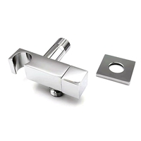 Nouveau modèle de support de pomme de douche carrée, support de robinet, vanne de mélange d'eau, connecteur de salle de bain, tuyau de douche, vanne d'angle en laiton pour toilettes