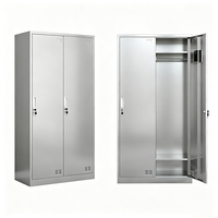 Armoire de rangement moderne en acier inoxydable, armoire métallique étanche pour vêtements de personnel, pour bureau, hôpital, école, gymnase