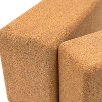 Fabrikpreis Private Label Umweltfreundliches 100% Natürliches Premium Holz-Kork Bio-Yoga-Block-Set für Übungen