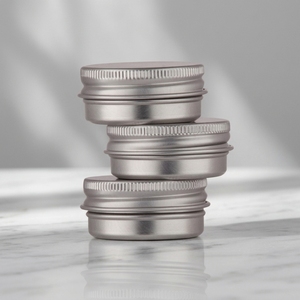 Envases Cosméticos Vacíos de Aluminio Plateado de 5g, Mini Latas Metálicas - Product Image 1