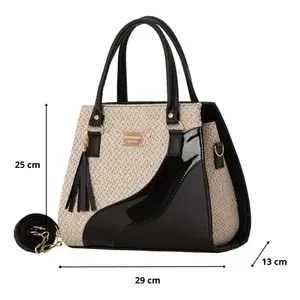 Bolsa de Compras de Yute para Mujer Fana Harlow, Cierre con Broche Grande, Apta para Veganos - Product Image 4