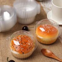 Fabricant de boîtes d'emballage alimentaire en plastique transparent Plateau à cupcakes Contenant sous blister pour cuisson de gâteaux et de pâtisseries