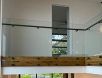 Jamais la rouille en acier inoxydable en verre fente de robinet raccords de tuyauterie système de garde-corps de pont en verre balustrade balustrade main courante