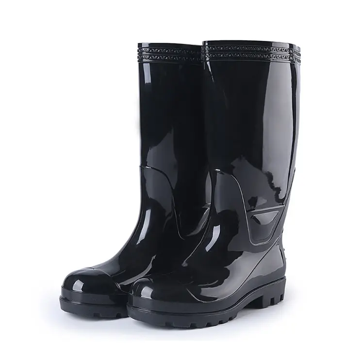 Vestuário de trabalho de segurança sapatos wellingtons PVC prático japonês estilo bota de chuva para o homem