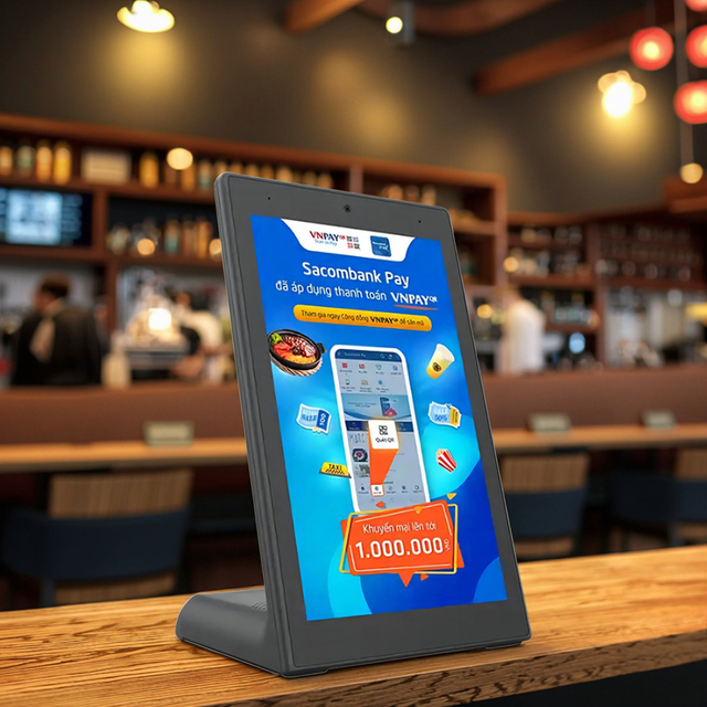 8" L Shape Android Tablet PC Business POS Systems Terminal 4G NFC Camera Touch Screen All in One Retail Restaurant Ordering