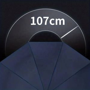 Paraguas de Negocios Portátil Multifuncional de 107 cm, Diseño Minimalista Plegable en Tres Partes, 190T Pongee, 10 Varillas, con Logotipo - Product Image 2