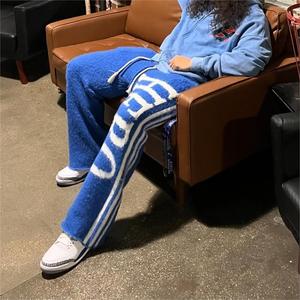 Pantalons pour femmes Pantalons personnalisés <span class=keywords><strong>en</strong></span> laine Polyester Jogger Streetwear <span class=keywords><strong>Pantalon</strong></span> de survêtement flou <span class=keywords><strong>Pantalon</strong></span> <span class=keywords><strong>en</strong></span> mohair - Product Image 6