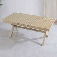 Moderner Leichtgewichtiger Aluminium Klappbarer Teleskopischer Minimalistischer Outdoor-Esstisch für Garten Wohnzimmer Krankenhaus Hotel Nutzung