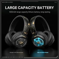 Casque de jeu Onikuma GT802 Tri Mode, sans fil 2.4G, circum-auriculaire, RGB, faible latence pour PC Gamer