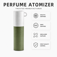 Nouvel atomiseur de parfum portable rechargeable en plastique avec coque torsadée, flacon intérieur en verre de 8 ml ou 10 ml, pour voyage, avec porte-clés