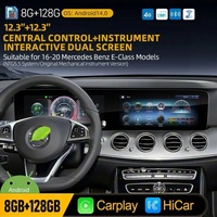 Écran OLED DSP 24,6 pouces, autoradio stéréo Carplay pour Mercedes Benz W213 2016-2020, navigation GPS Android 14, garantie 1 an