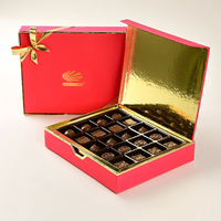 Nueva Llegada, Empaque de Chocolate Exquisito Personalizable, Caja con Cierre Magnético, Inserto de Plástico de Grado Alimenticio para Empaque de Chocolate