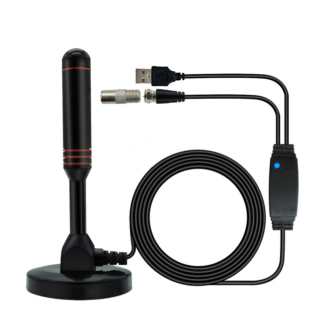 Indoor Digital HD TV Antenna 4K 1080P Free Channels Signal Amplifier DVB-T ATSC Satellite TV Receiver 25dBi UHF/VHF Vertical