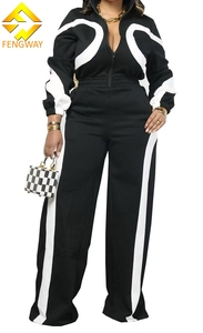 Tuta Intera Autunno Inverno con Patchwork Colorato, Zip e Maniche Lunghe, Stile Sportivo per Donne - Product Image 3