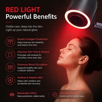 AT-NDC-025 Plus-Red Aspirateur de poussière pour ongles professionnel avec thérapie par lumière rouge 630nm-660nm Infrarouge proche