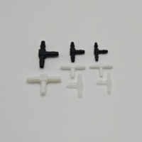 Connecteur en T en plastique blanc 4mm 6mm 7mm, raccord égal à 3 voies pour tuyaux d'imprimante jet d'encre, d'air, d'eau et de flexibles souples