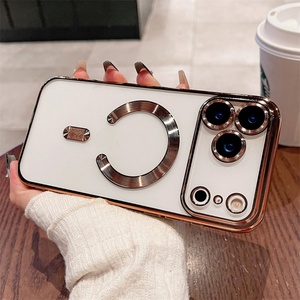 เคสโทรศัพท์แม่เหล็ก TPU สำหรับ iPhone 17 Pro Max, เคสใสกันกระแทกสำหรับ iPhone 16 15 14 13 Pro Max - Product Image 2